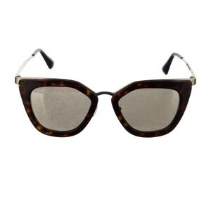 Prada Tortoiseshell Mirrored Sunglasses